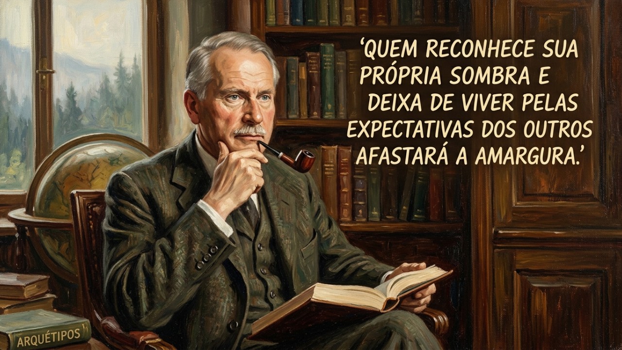O autoconhecimento e a aceitação da própria sombra são fundamentais para alcançar o equilíbrio duradouro. – Imagem gerada por IA