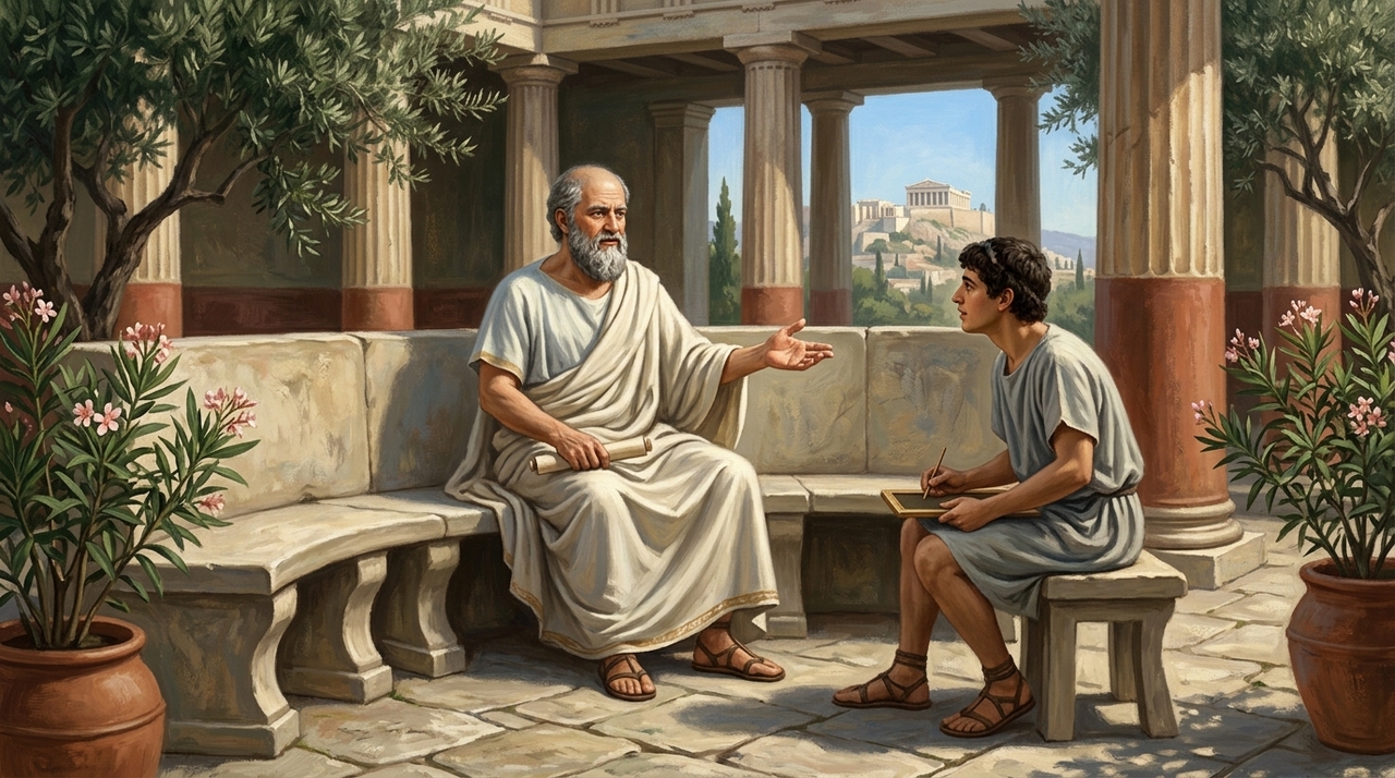 A filosofia de Platão investiga a formação da alma, a virtude, o conhecimento e a justiça.