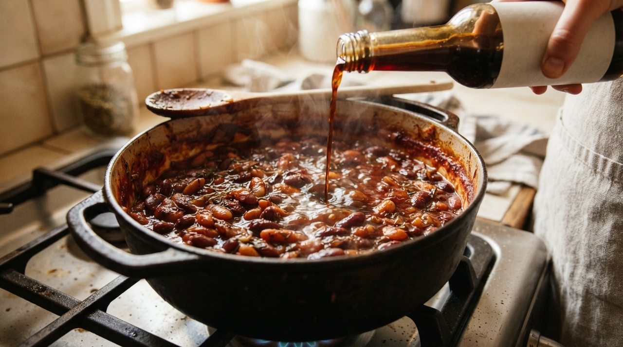 O molho inglês pode ser combinado com ingredientes aromáticos que já aparecem em receitas de feijão