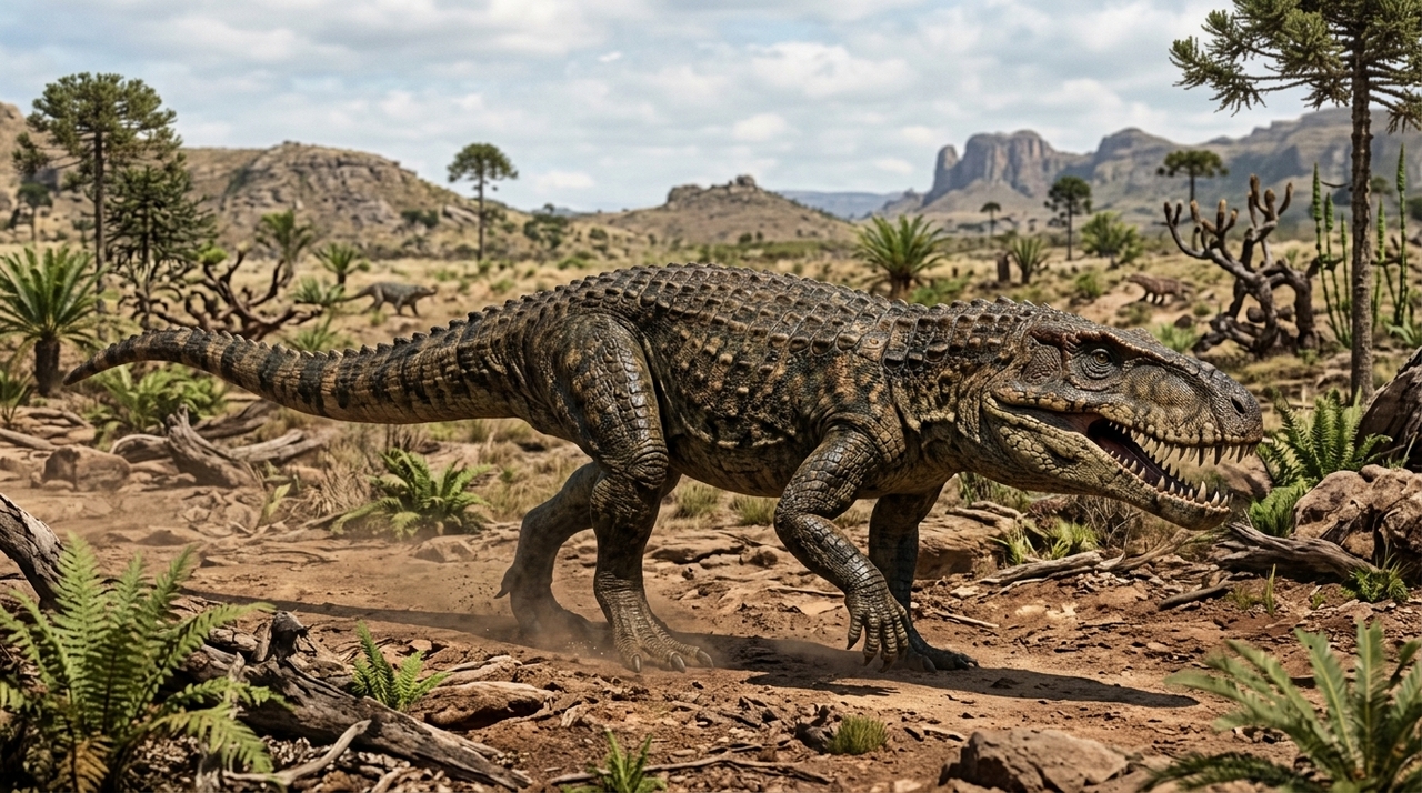 A descoberta de um animal chamado Prestosuchus revelou um dos grandes predadores que viveram no território brasileiro durante o período Triássico.