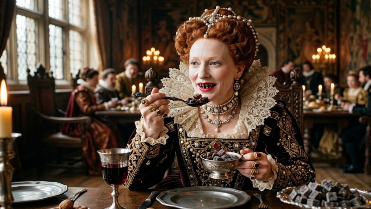 Durante o reinado de Elizabeth I, o açúcar era um produto raro e caro na Inglaterra