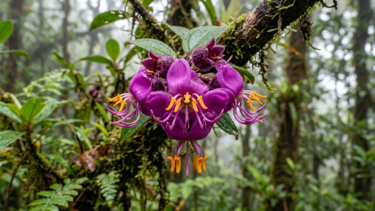 Pesquisadores identificaram onze novas espécies de plantas que destacam a importância crítica da conservação dos ecossistemas de altitude. – Imagem gerada por IA