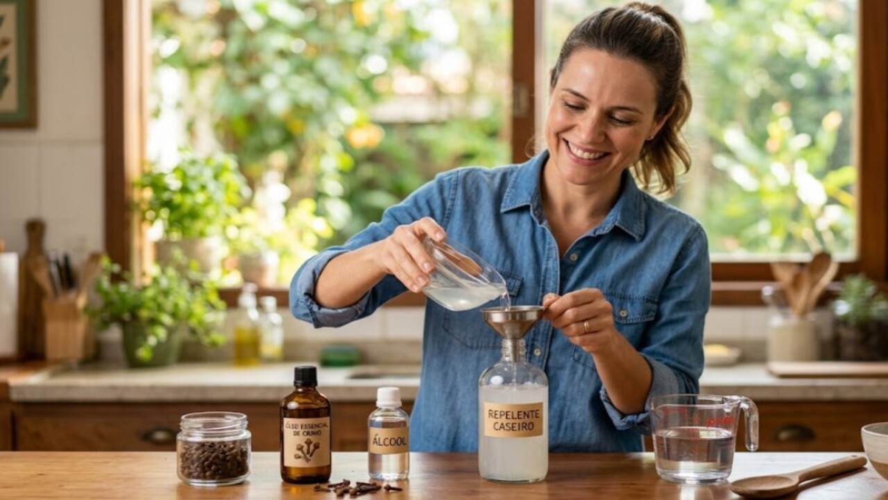 O repelente caseiro de 3 ingredientes voltou a chamar atenção durante o aumento sazonal de mosquitos