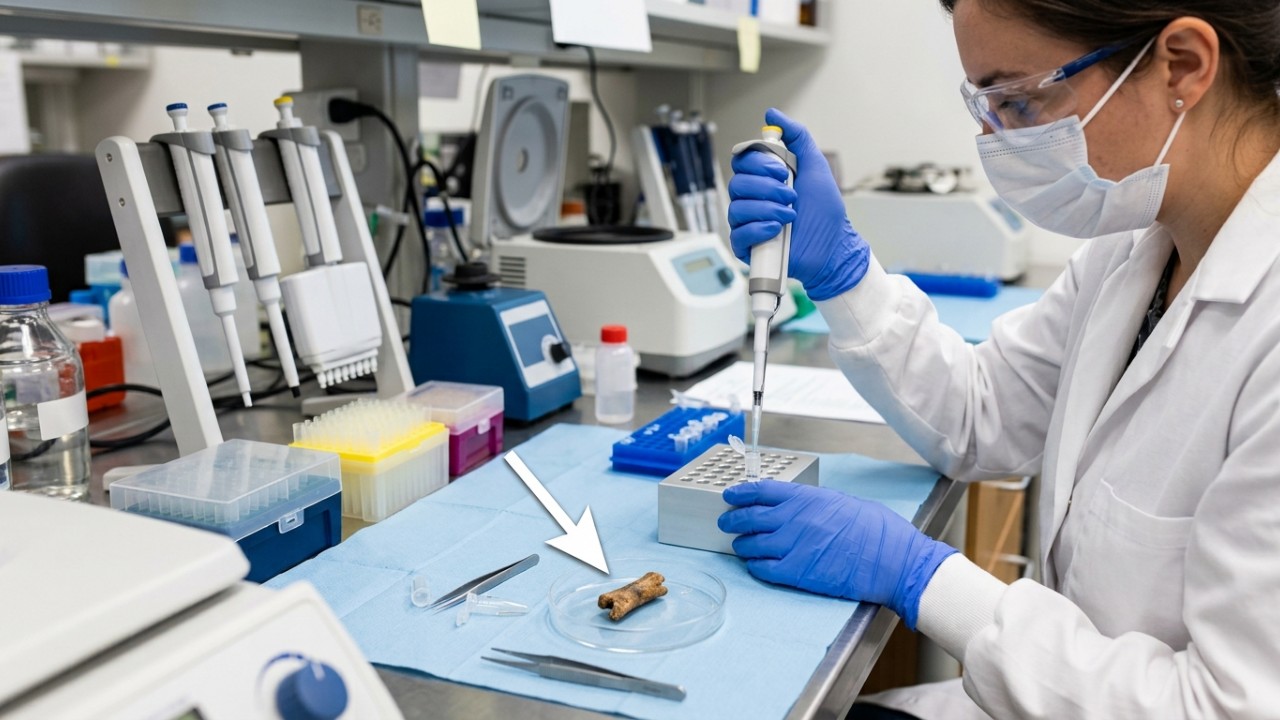 A arqueogenética transforma a compreensão da história humana ao revelar a trajetória de nossos ancestrais através do DNA antigo. – Imagem gerada por IA