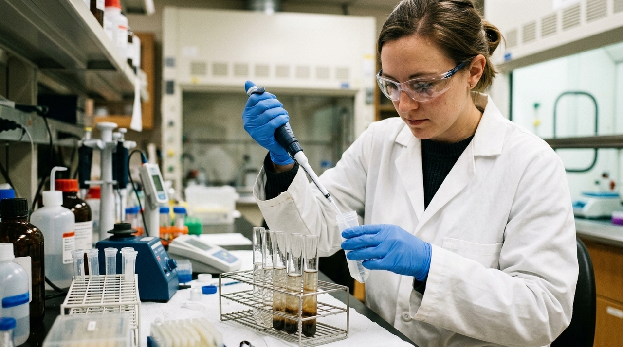 Os cientistas adicionaram glicerol às amostras como fonte de carbono e energia.