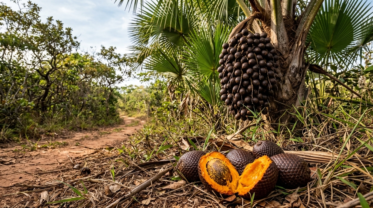 O fruto reúne vitaminas A, B e C, além de cálcio, ferro e proteínas.