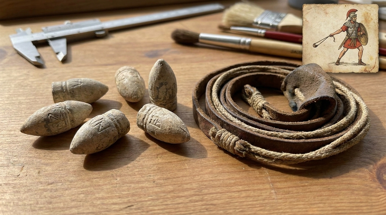 Uma nova análise publicada pela Archaeology Magazine revelou detalhes curiosos sobre projéteis de estilingue romanos usados em batalhas.