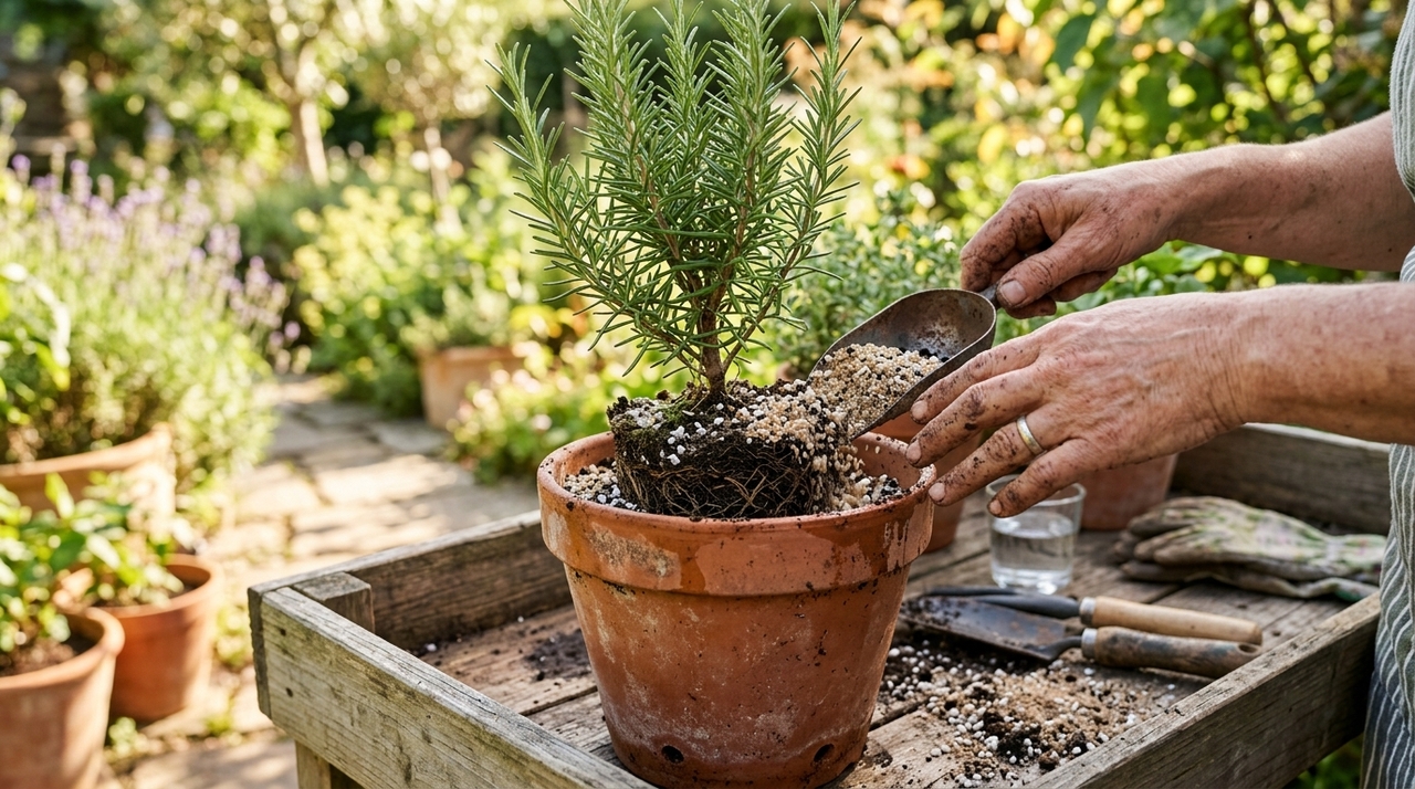 Para recuperar o cultivo, retire apenas partes claramente mortas e transfira a planta para um recipiente com furos livres.