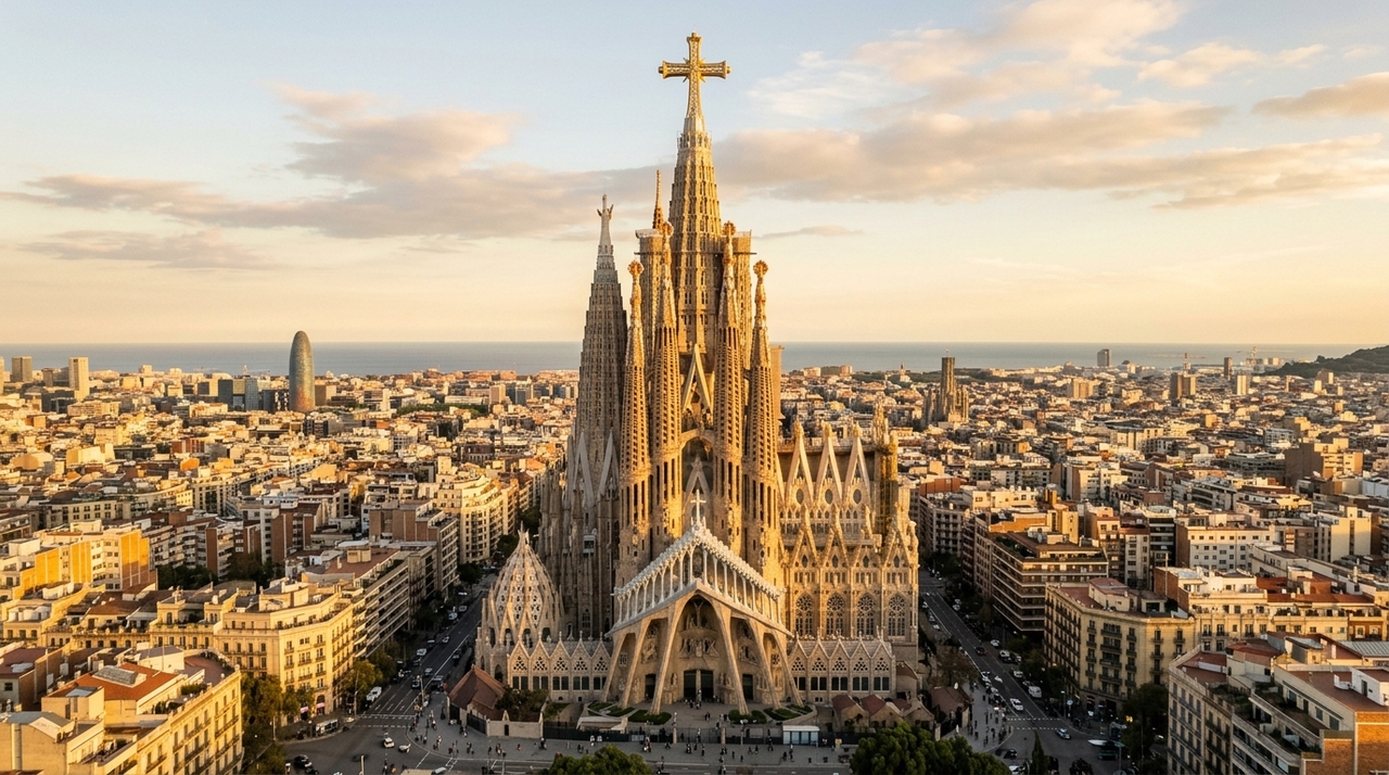 A construção avançou graças à combinação entre técnicas artesanais e recursos tecnológicos que não existiam na época de Gaudí.