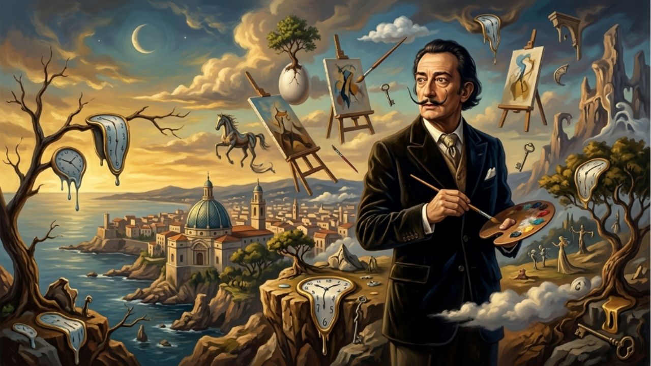 A infância de Dalí revela uma busca por identidade.