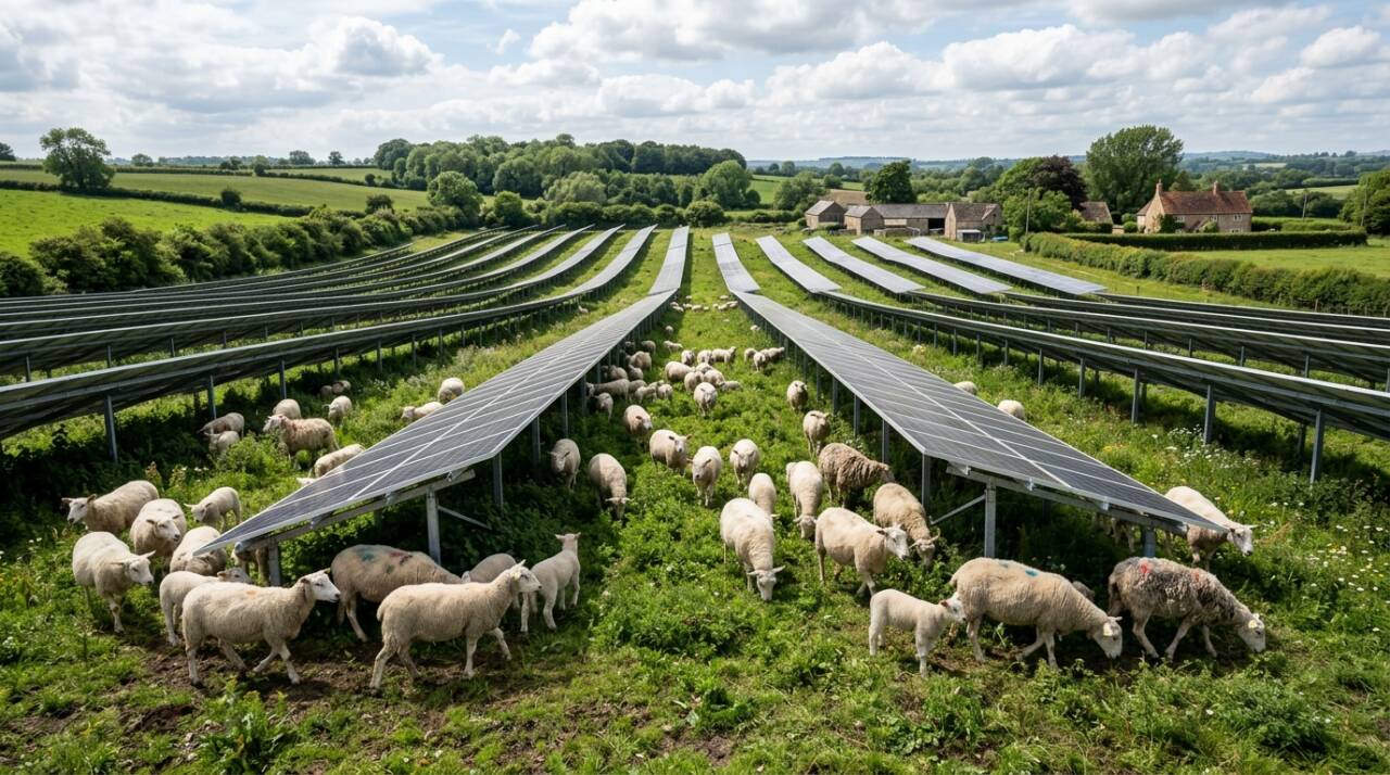O rebanho funciona como um sistema natural de manejo do terreno.