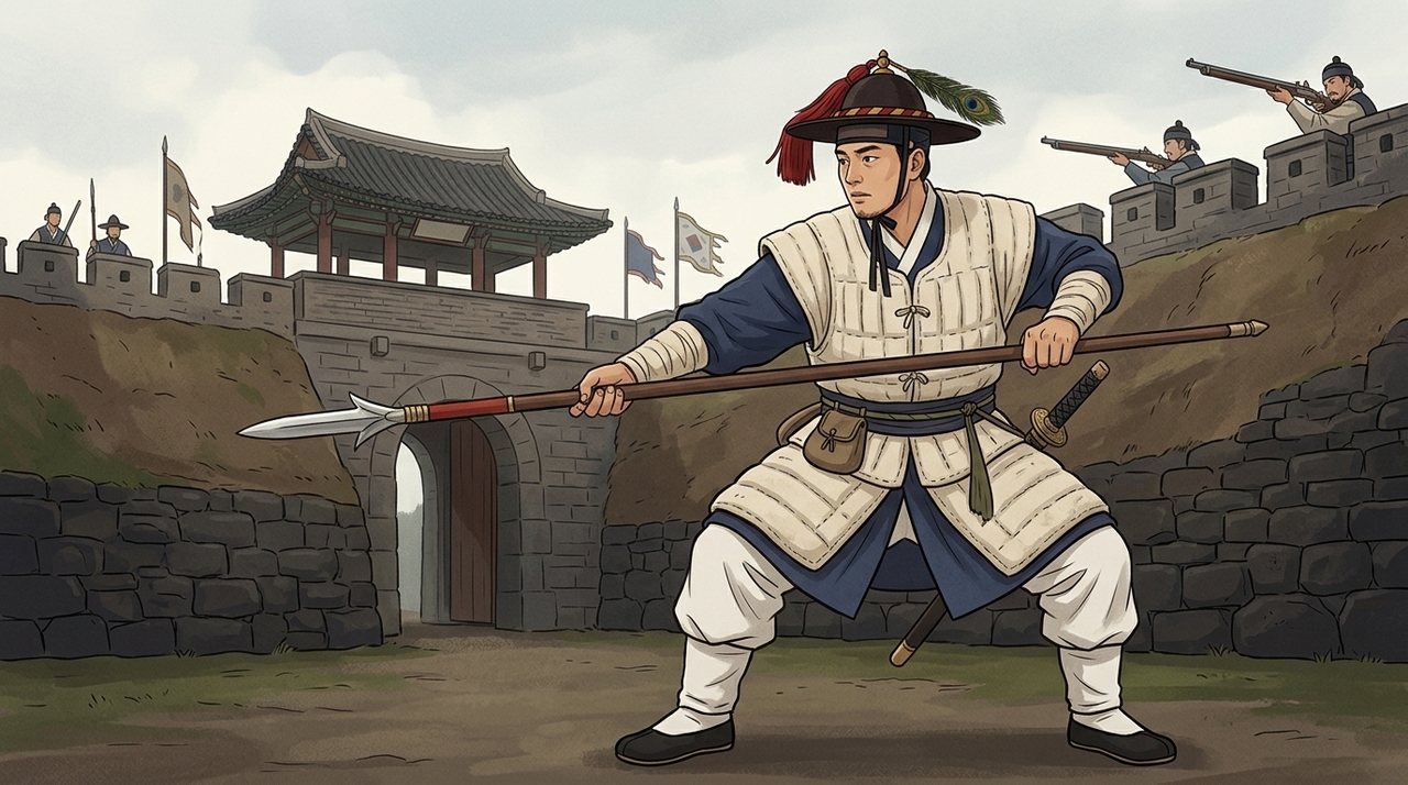 O myeonje baegab foi desenvolvido na Coreia por volta de 1867, após o confronto de 1866 entre forças coreanas e uma expedição francesa.