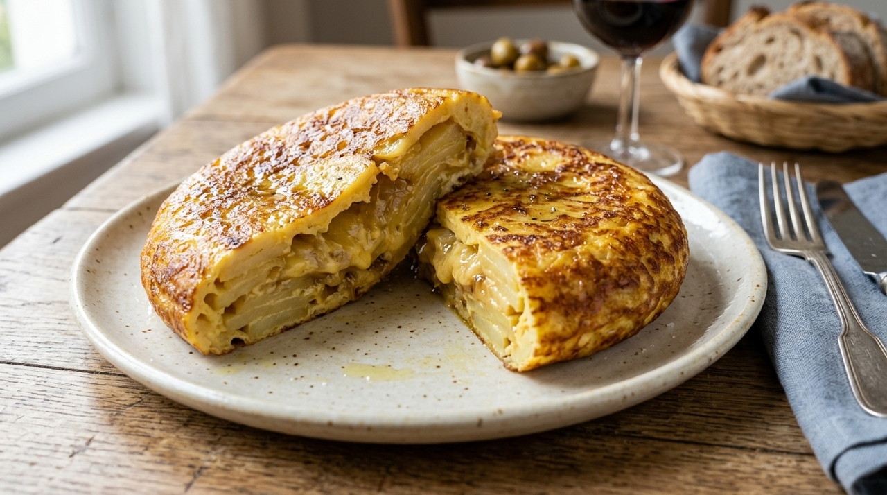 A versão apresentada pelo chef combina 600 gramas de batata com nove ovos.