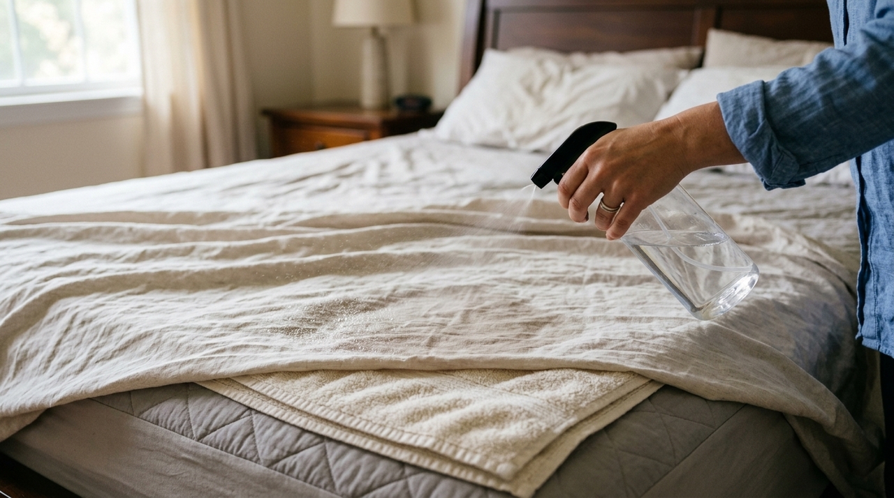 A ventilação acelera a evaporação da água e impede que o quarto fique úmido demais.