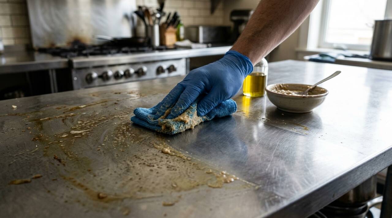 A proporção divulgada usa duas colheres de sopa de bicarbonato para uma colher de sopa de azeite.