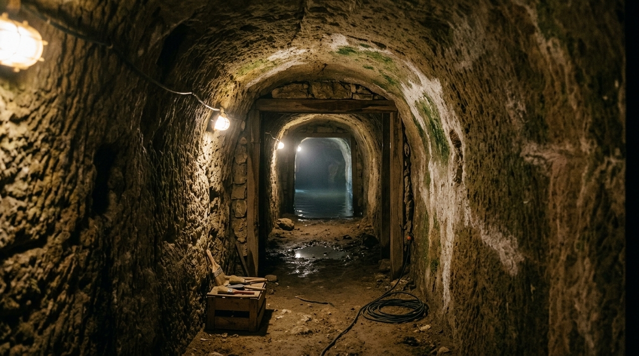 Arqueólogos encontraram uma passagem subterrânea considerada um verdadeiro milagre da engenharia antiga sob o templo de Taposiris Magna, próximo a Alexandria.