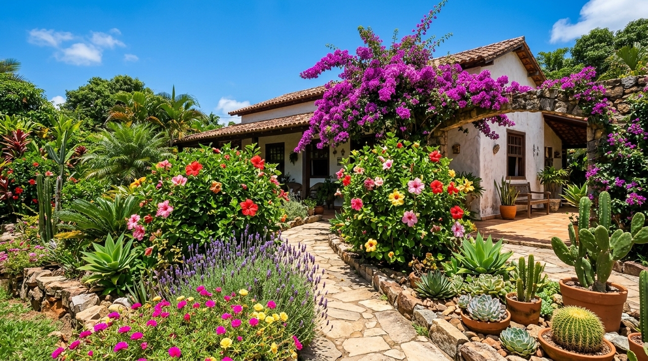 Plantas de sol pleno são aquelas que toleram, e muitas vezes precisam, de pelo menos 4 a 6 horas diárias de luz solar direta.