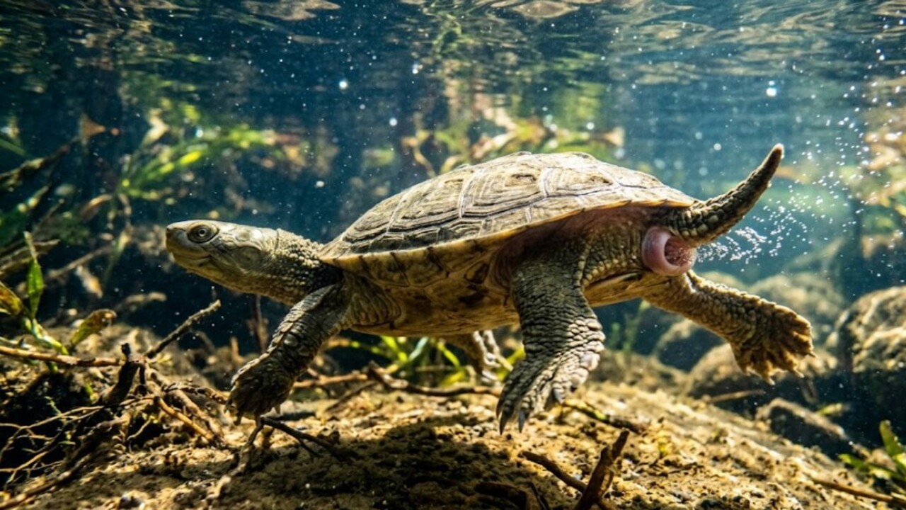 A tartaruga-negra é o nome dado a uma espécie que chama atenção por uma adaptação surpreendente