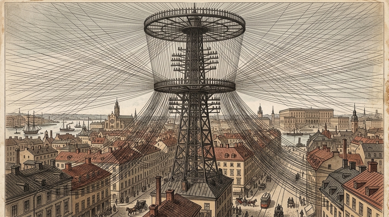 No fim do século XIX, possuir um telefone ainda era algo raro em grande parte do mundo.