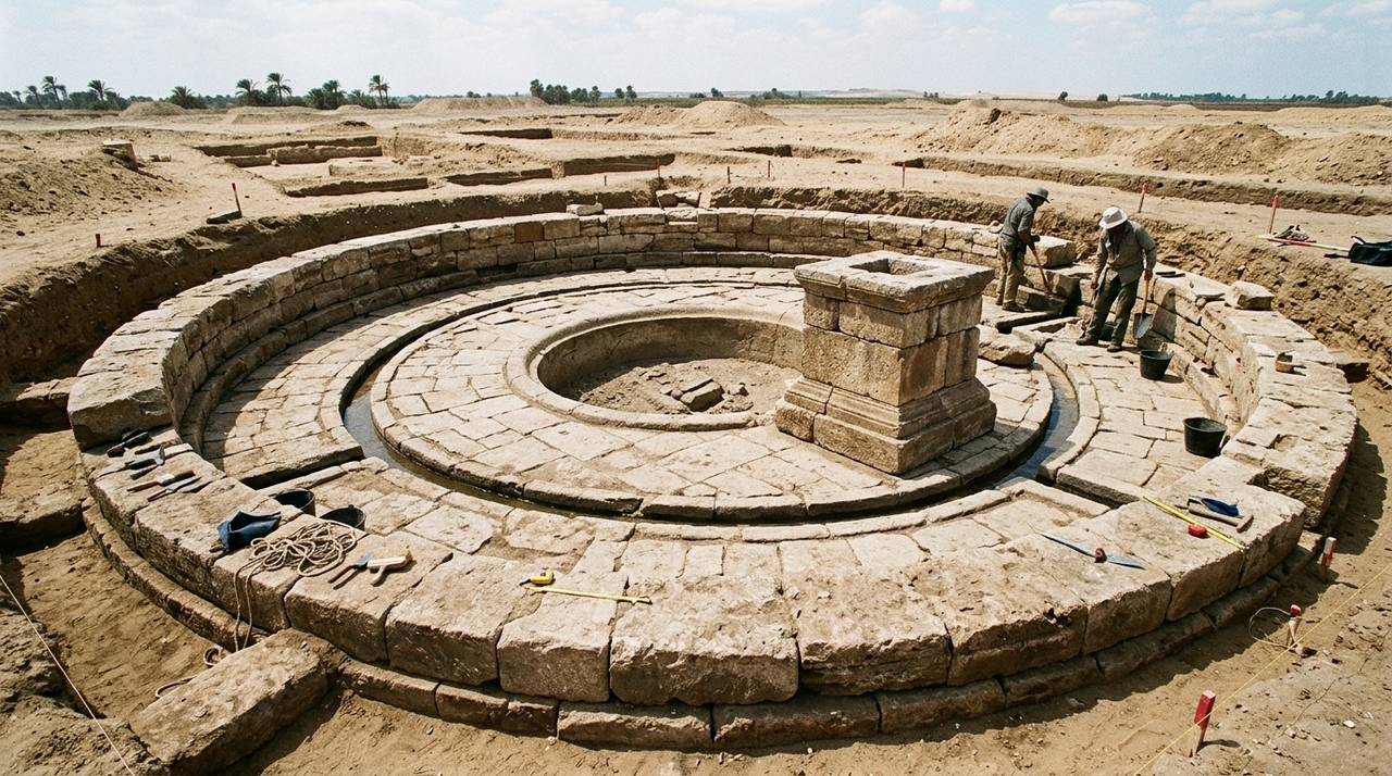 O santuário foi descoberto em Tell el-Farama, sítio arqueológico que preserva as ruínas de Pelúsio, no norte da Península do Sinai.