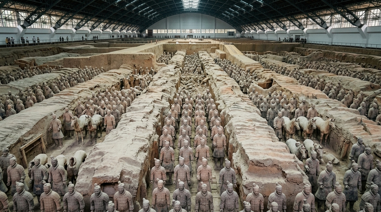 Em março de 1974, camponeses da província de Shaanxi, na China, buscavam água para enfrentar um período de seca.