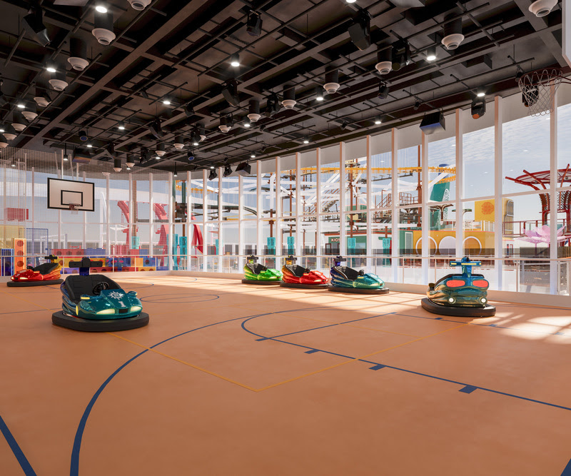 O Clubhouse terá carrinhos de bate-bate