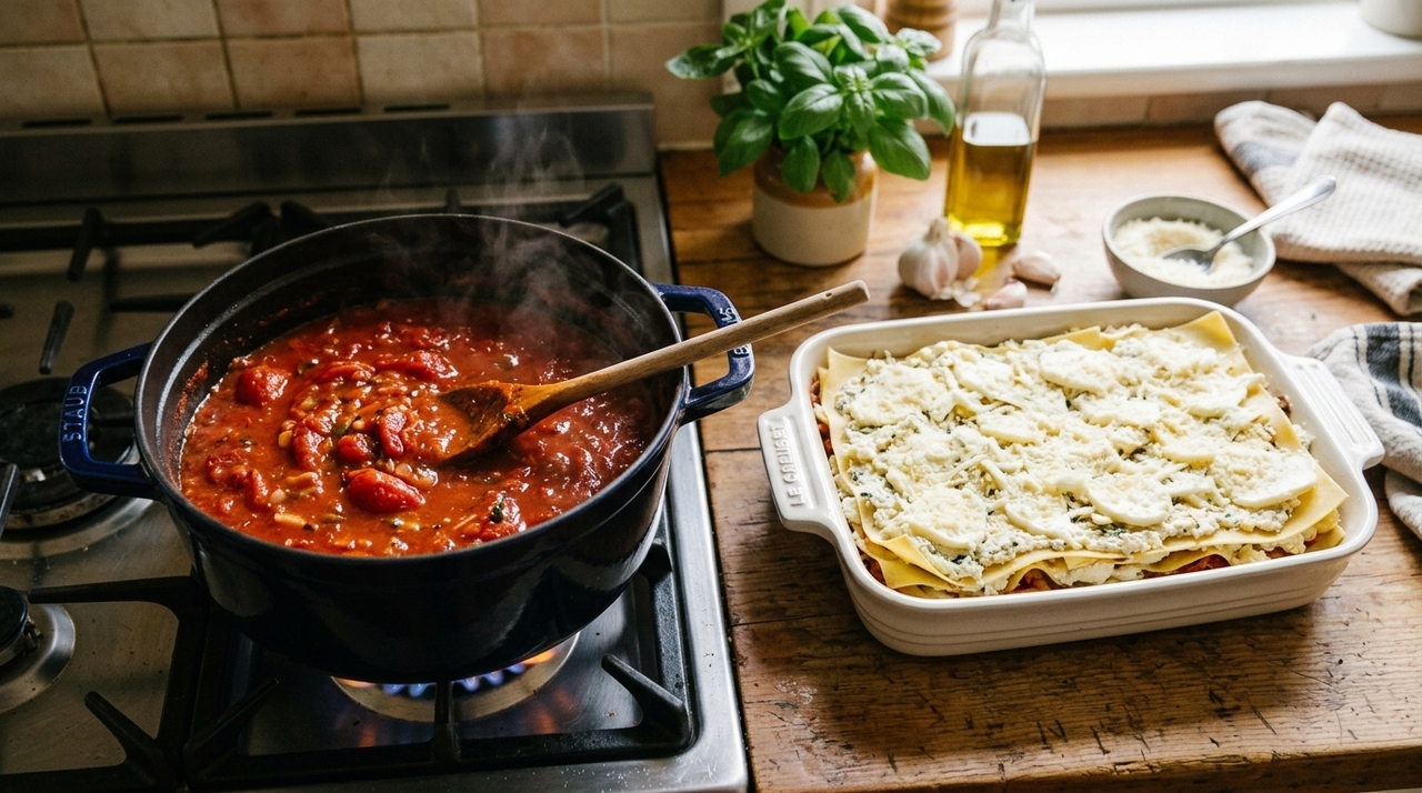A definição do molho de tomate destaca que ele é preparado principalmente com tomates