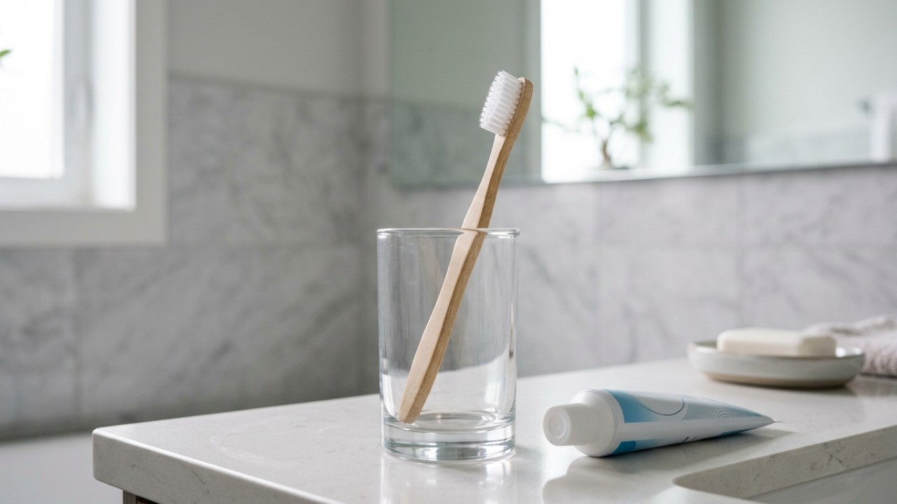 Troque sua escova de dentes a cada três meses para garantir a eficácia da limpeza. – Imagem gerada por IA