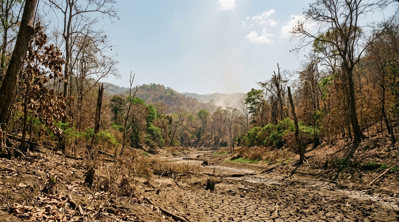 Durante o fenômeno climático, a escassez prolongada de chuva afeta diretamente a saúde das árvores.