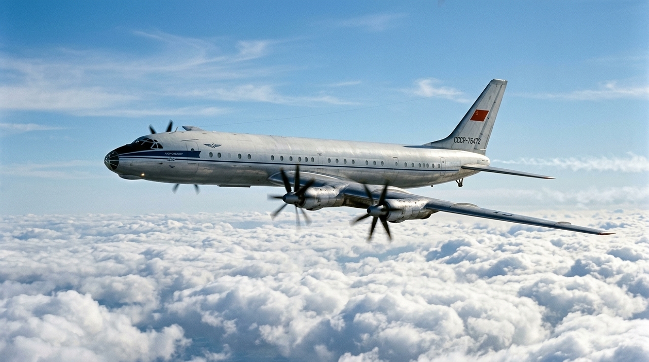O Tu-114 foi criado pelo escritório de projetos Tupolev a partir de tecnologias utilizadas em aeronaves militares.