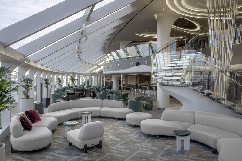 O tradicional Top Sail Lounge também estará no MSC World Asia