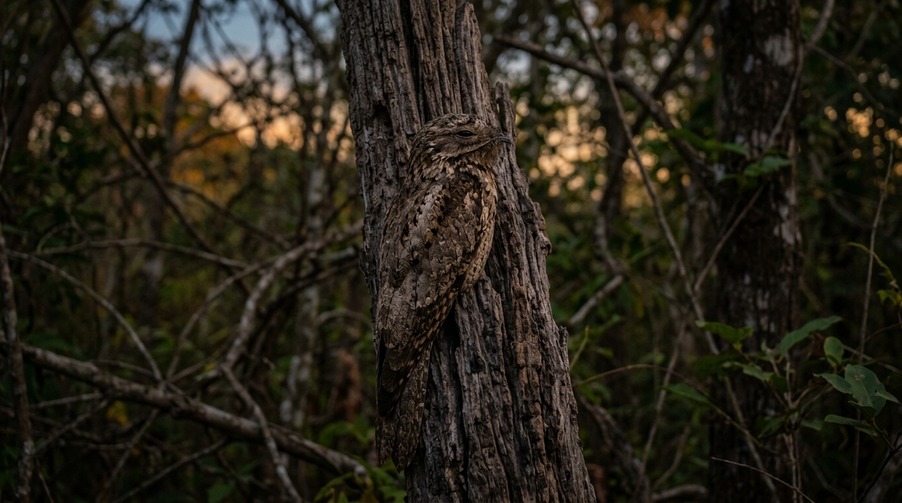 O urutau recebeu o apelido de mãe-da-lua por causa do som longo e lamentoso que costuma ecoar durante a noite.