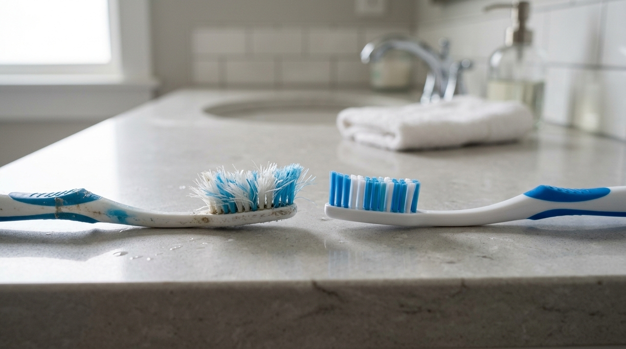 A escova de dentes é um instrumento usado para higienização bucal, com cerdas que alcançam dentes, gengivas e áreas de difícil acesso.