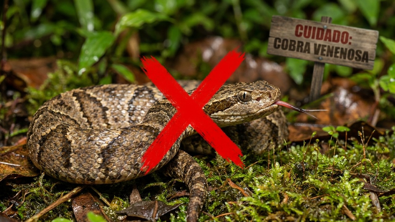 O período de chuvas aumenta o risco de invasão de serpentes em residências. – Imagem gerada por IA