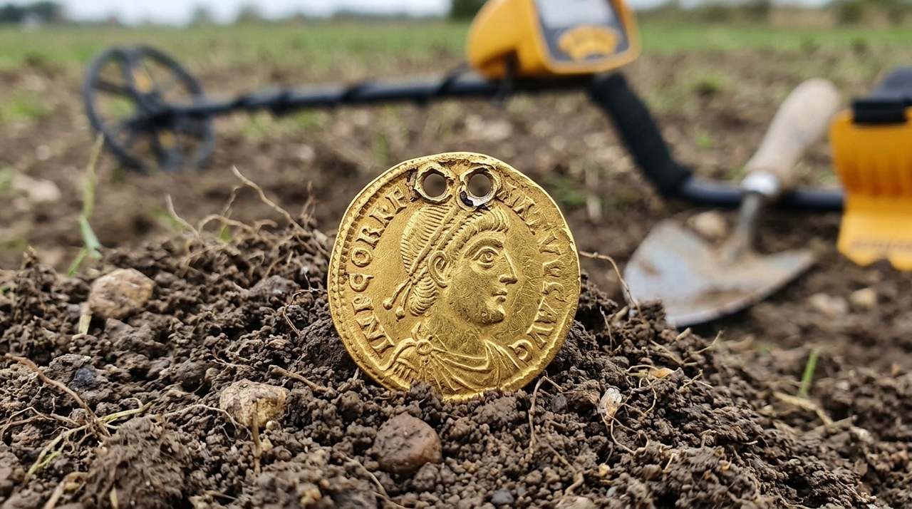 O objeto foi descoberto em 2024 perto de Elsing, uma aldeia de Norfolk, na costa leste da Inglaterra.
