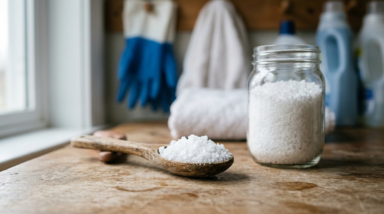 Os cristais de soda são compostos por carbonato de sódio, uma substância altamente alcalina que dissolve gordura, ajuda a remover manchas e reduz a dureza da água.