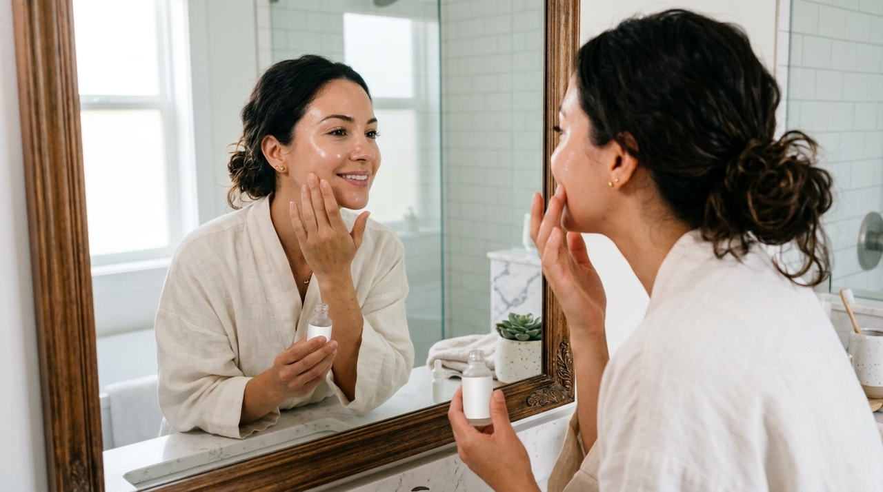 Hidratação facial é o processo de repor e manter a água na camada mais externa da pele, ajudando a preservar a barreira de proteção natural.