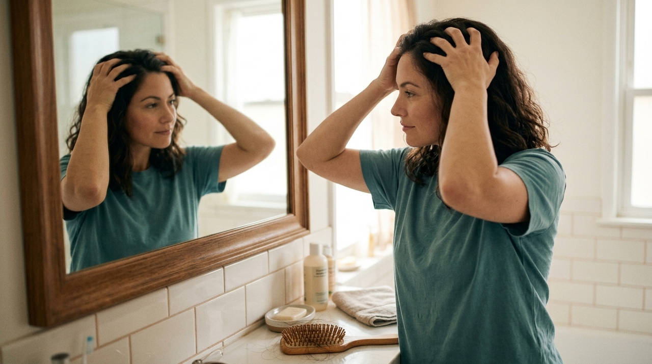 Massagear o couro cabeludo com as pontas dos dedos, sem usar as unhas, pode aumentar a sensação de relaxamento e favorecer a circulação local.