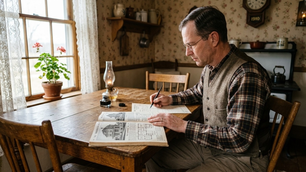 A Sears vendia casas inteiras por catálogo para montagem no terreno.