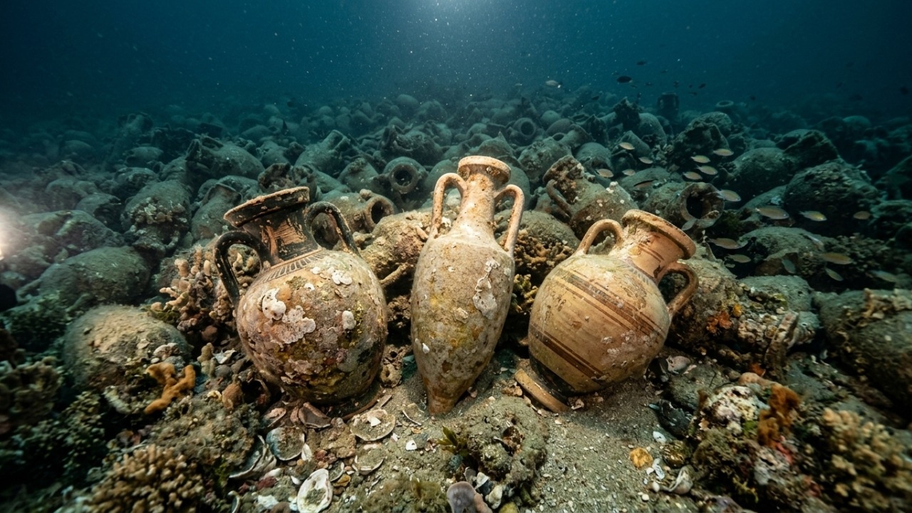 Mergulhadores documentaram a carga submersa através de mosaicos fotográficos.
