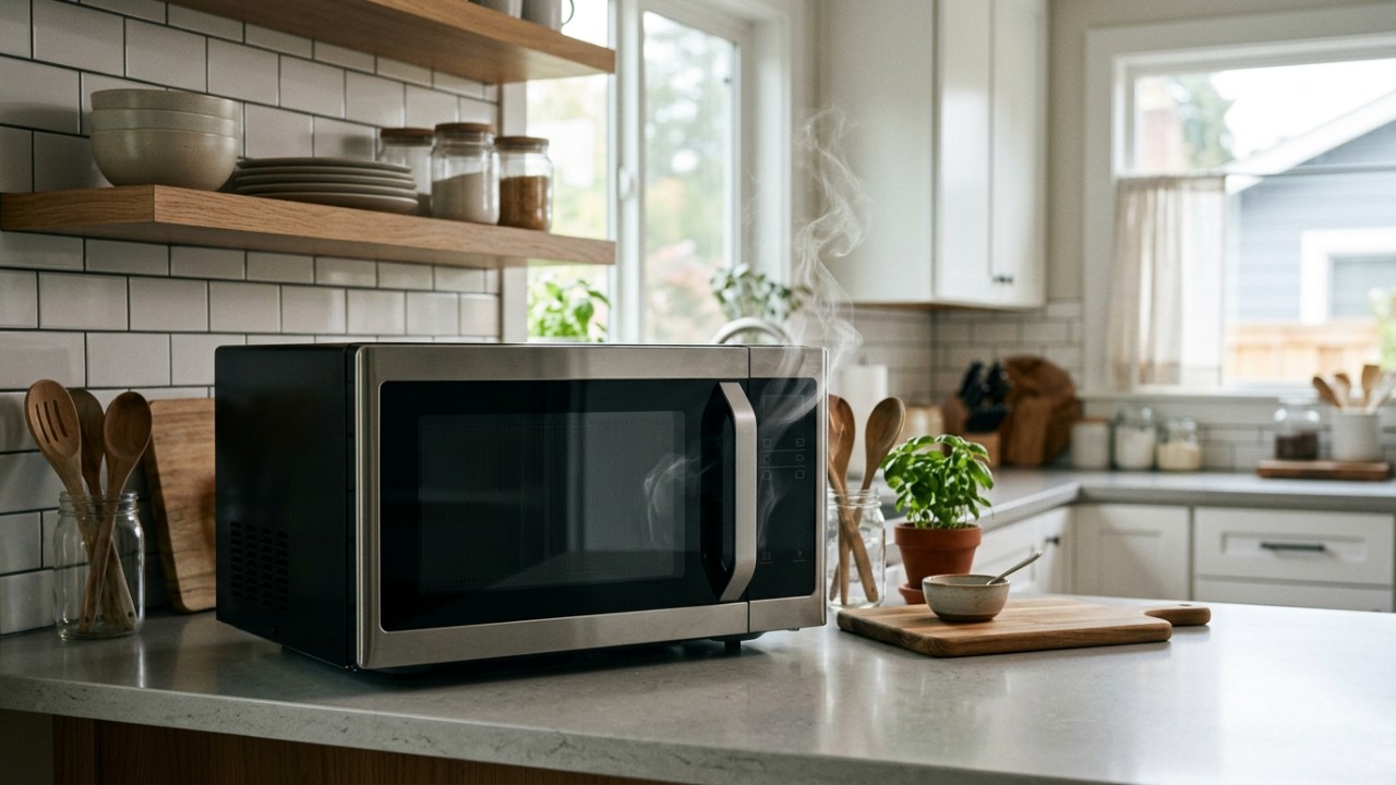 Aprenda o truque prático de dois minutos no micro-ondas para higienizar seus panos de prato com total eficiência e segurança.
