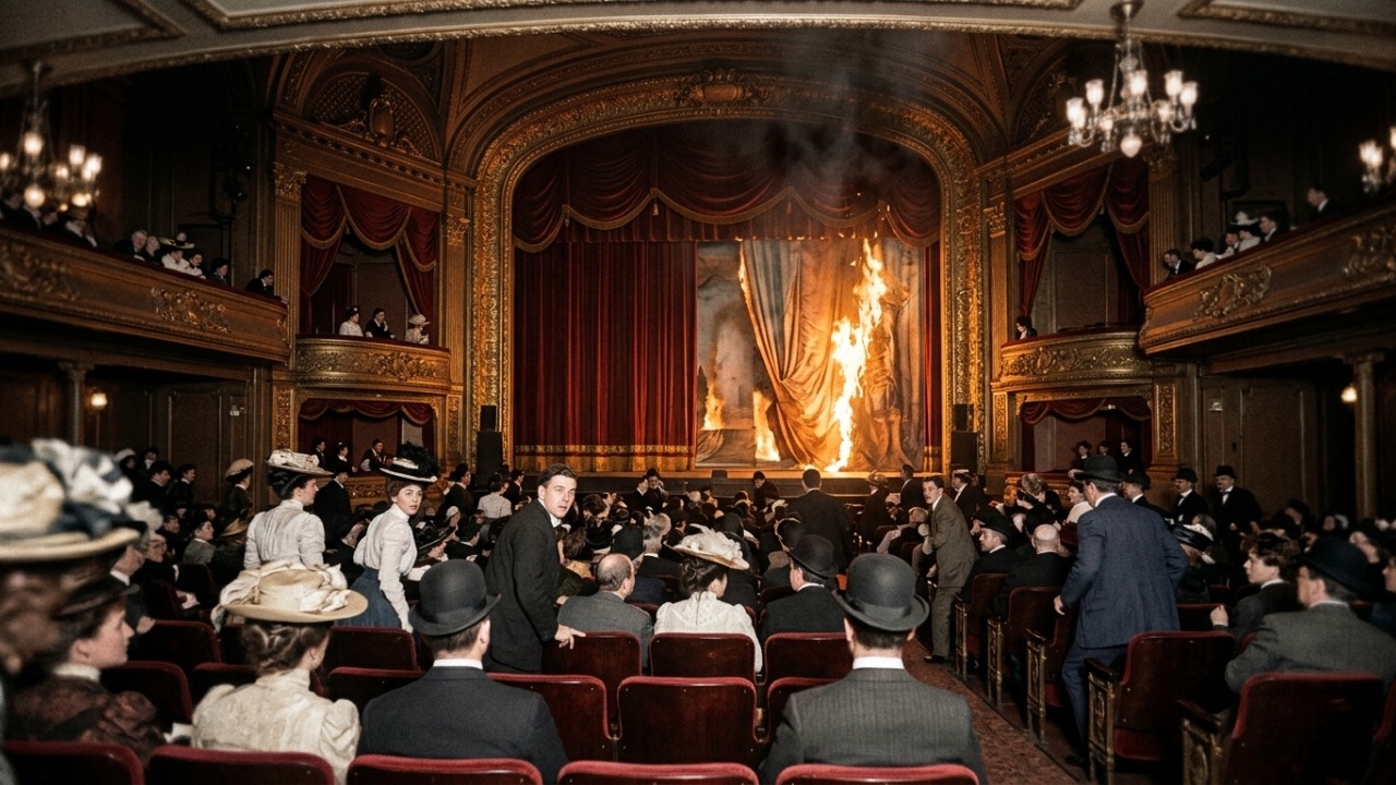 Falhas em rotas de fuga transformaram teatro moderno em tragédia fatal.