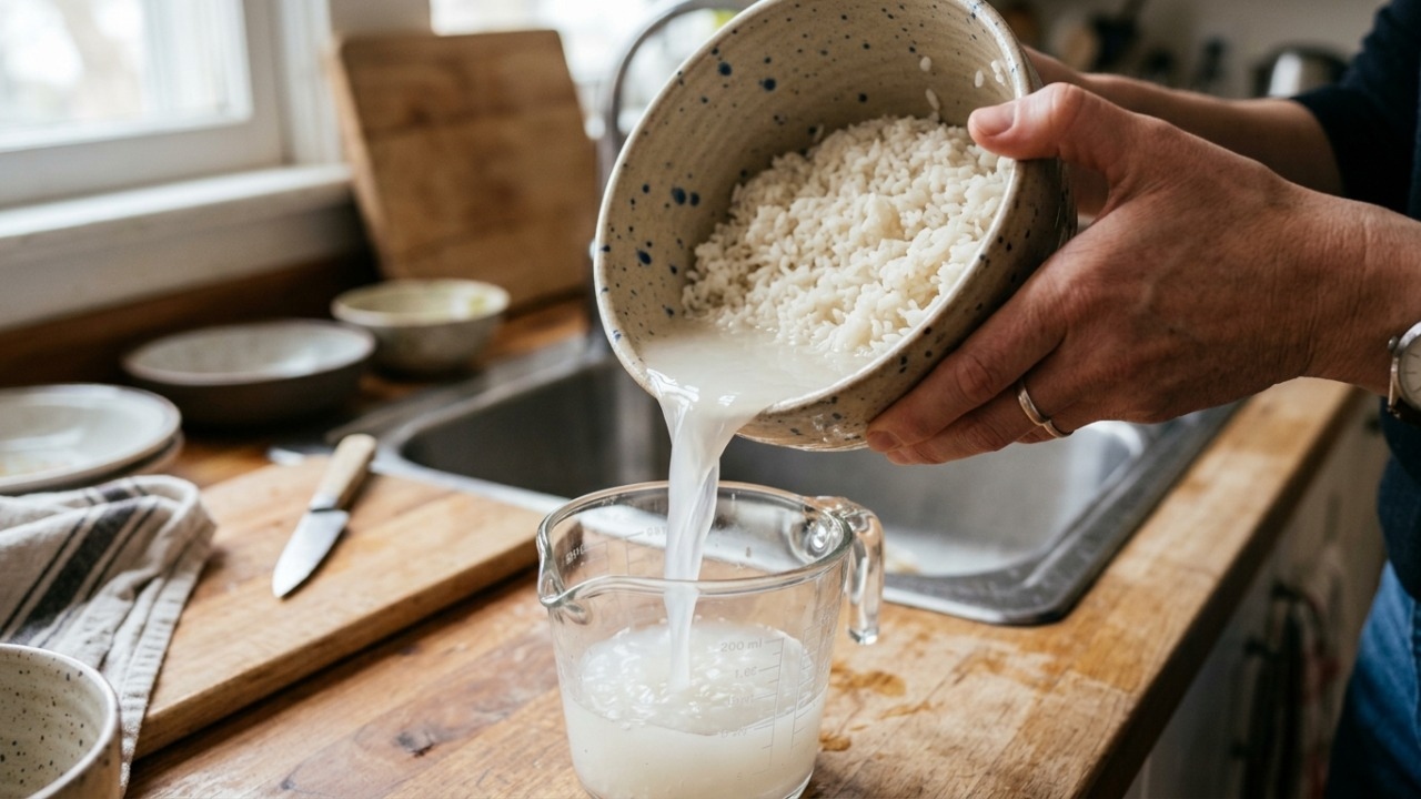 Água de arroz pode melhorar fios, mas não acelera crescimento comprovadamente.