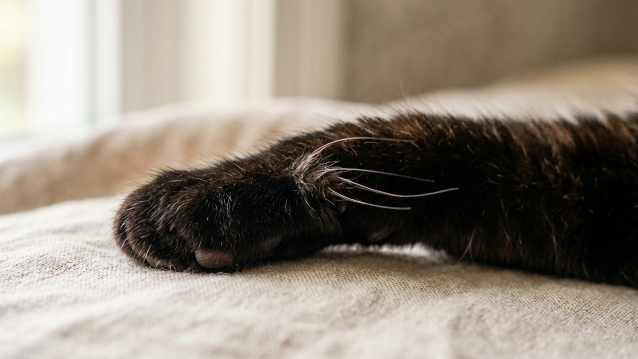 Tufos de pelos nas patas auxiliam gatos na orientação espacial.