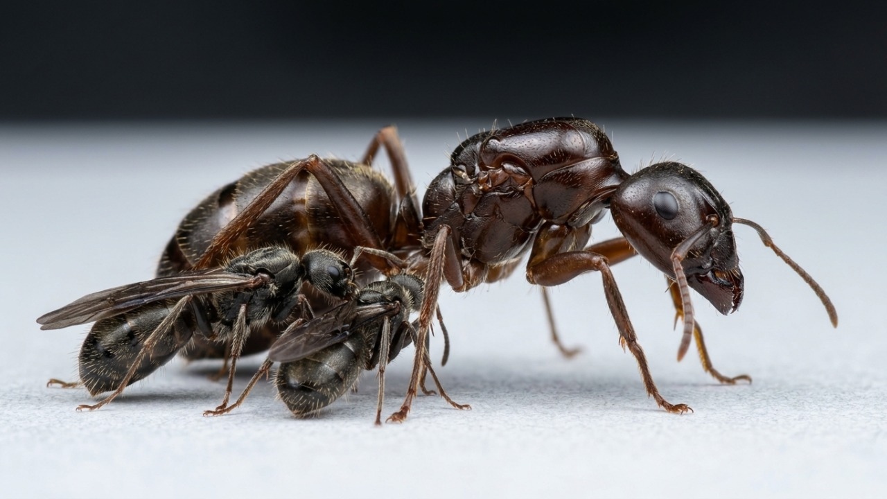Rainhas de formiga ibérica geram clones masculinos de espécie diferente.