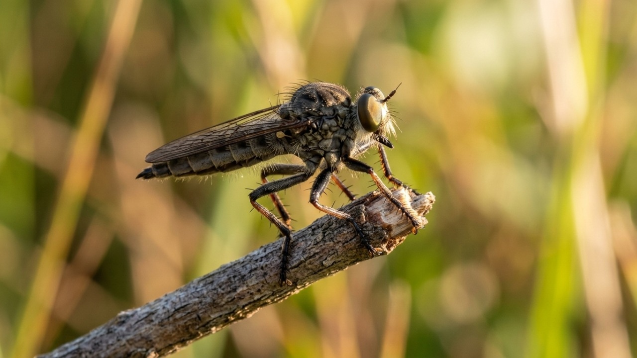 Estratégias predatórias eficientes e especializações biológicas para caçar outros insetos em pleno voo.