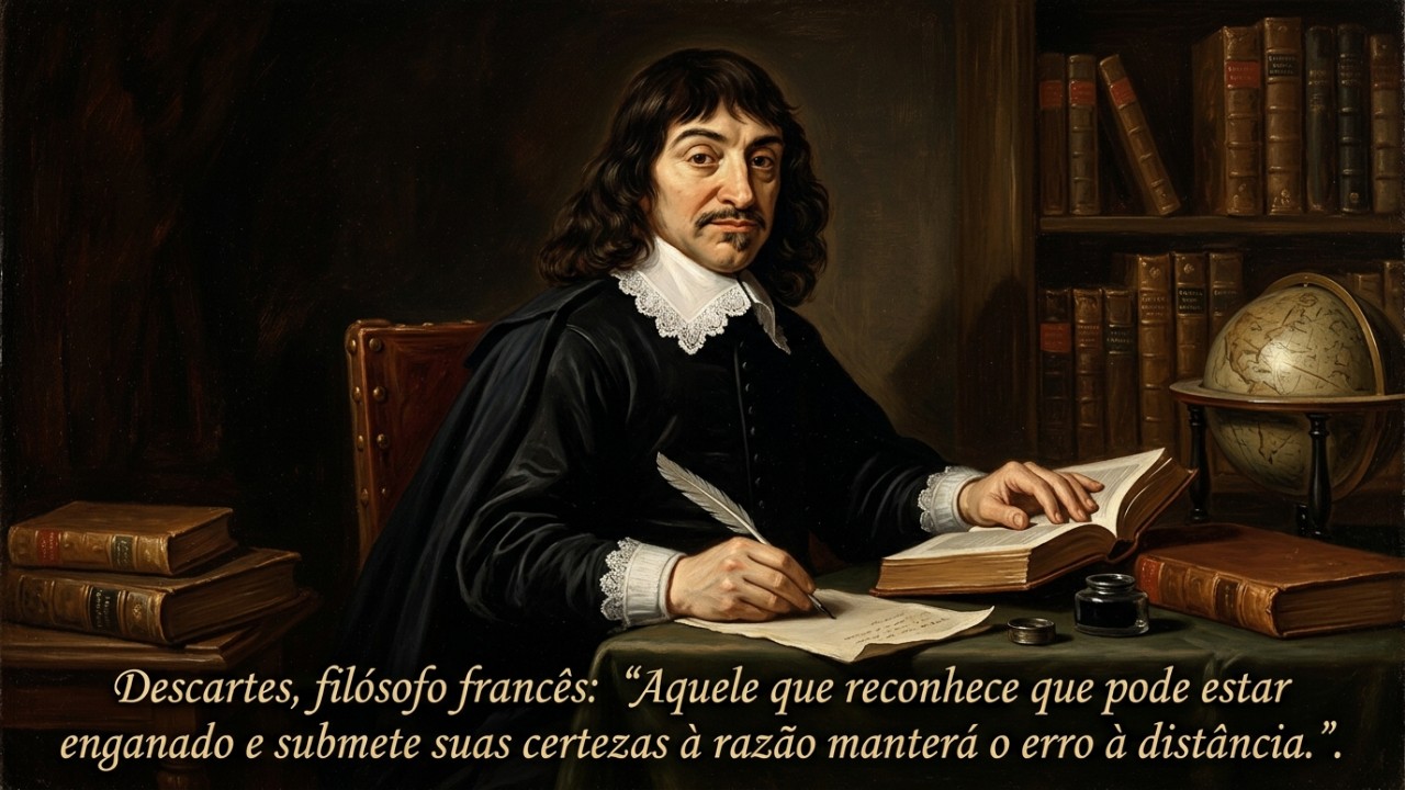 A dúvida metódica é o caminho para transformar opiniões em conhecimento seguro.