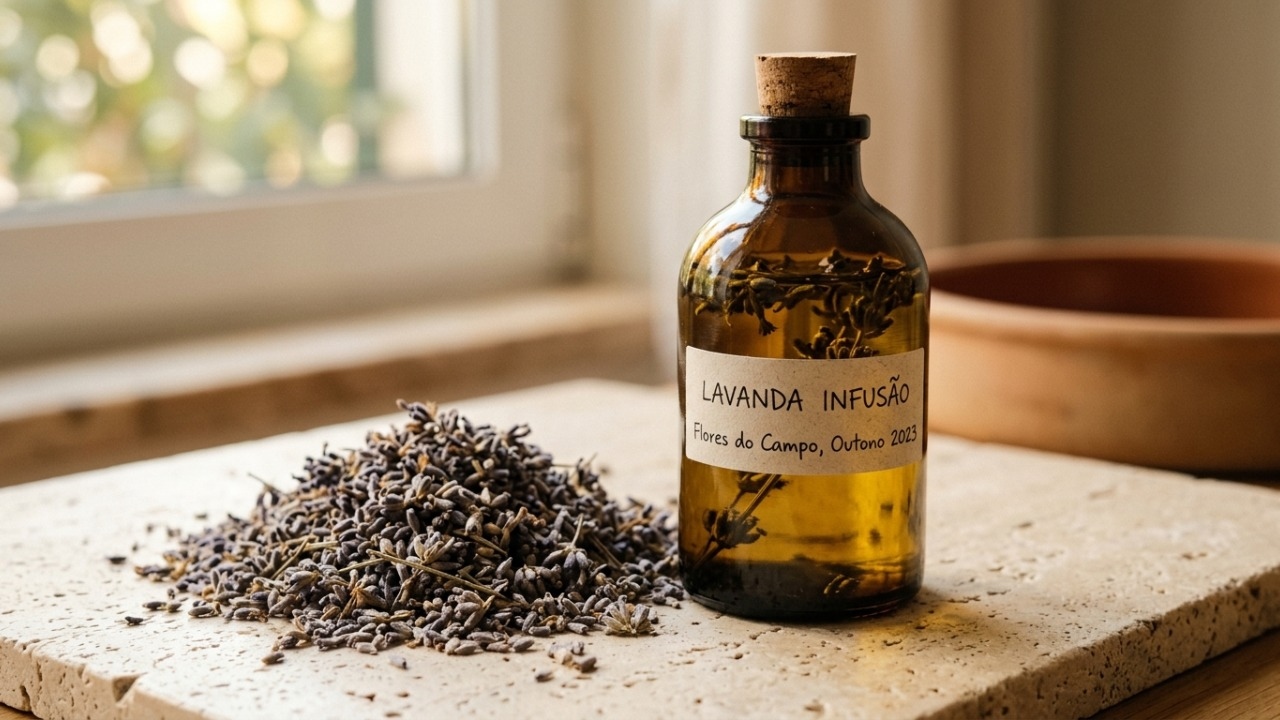 Infusão de flores secas em óleo vegetal produz opção caseira e suave.