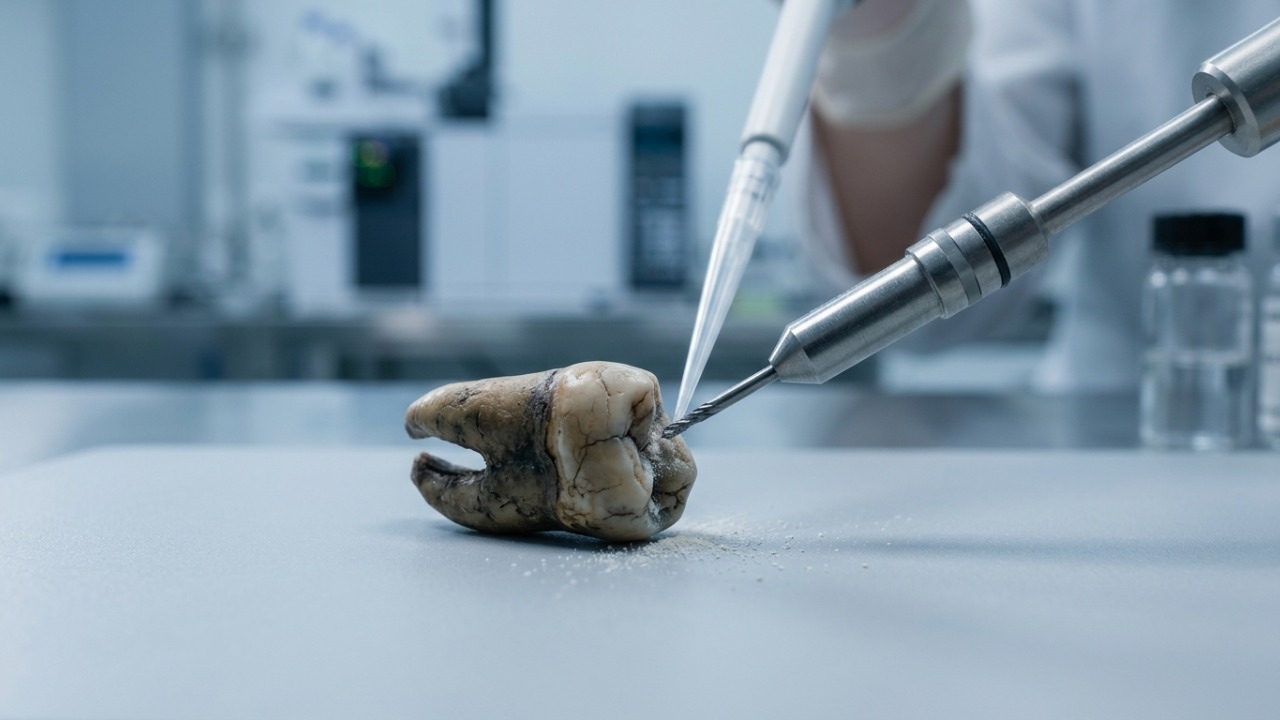 Dente resistente à degradação permitiu análise precisa de proteínas do esmalte.