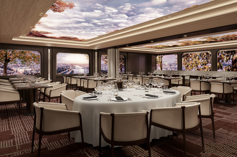 Detalhes do restaurante The Panorama Room, no Deck 6
